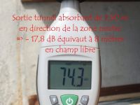 Sortie des tunnels vers zone non gênante ( - 17,8 dB néanmoins)